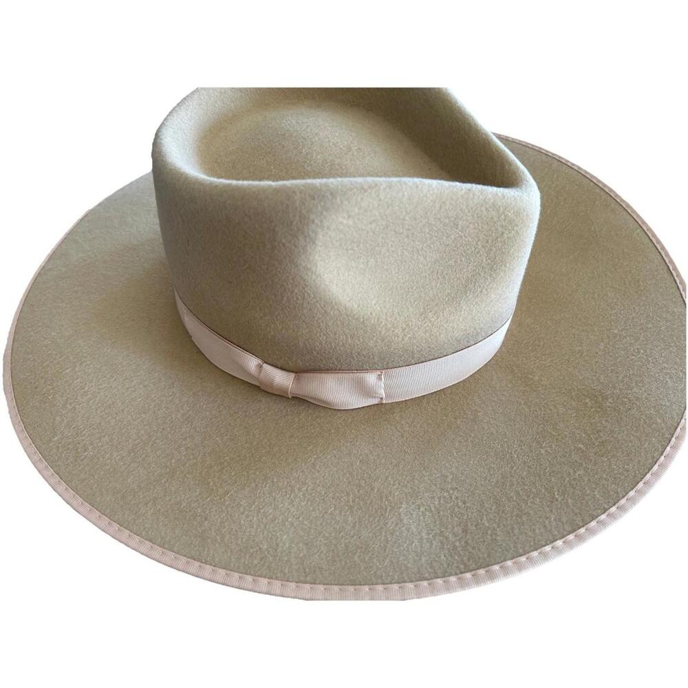 Lack Of Color 100% Australian Wool Wide Brim Fedora Rancher Hat Small 55 CM